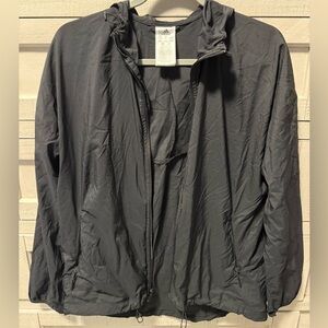 Adidas Men's Charcoal Windbreaker Jacket